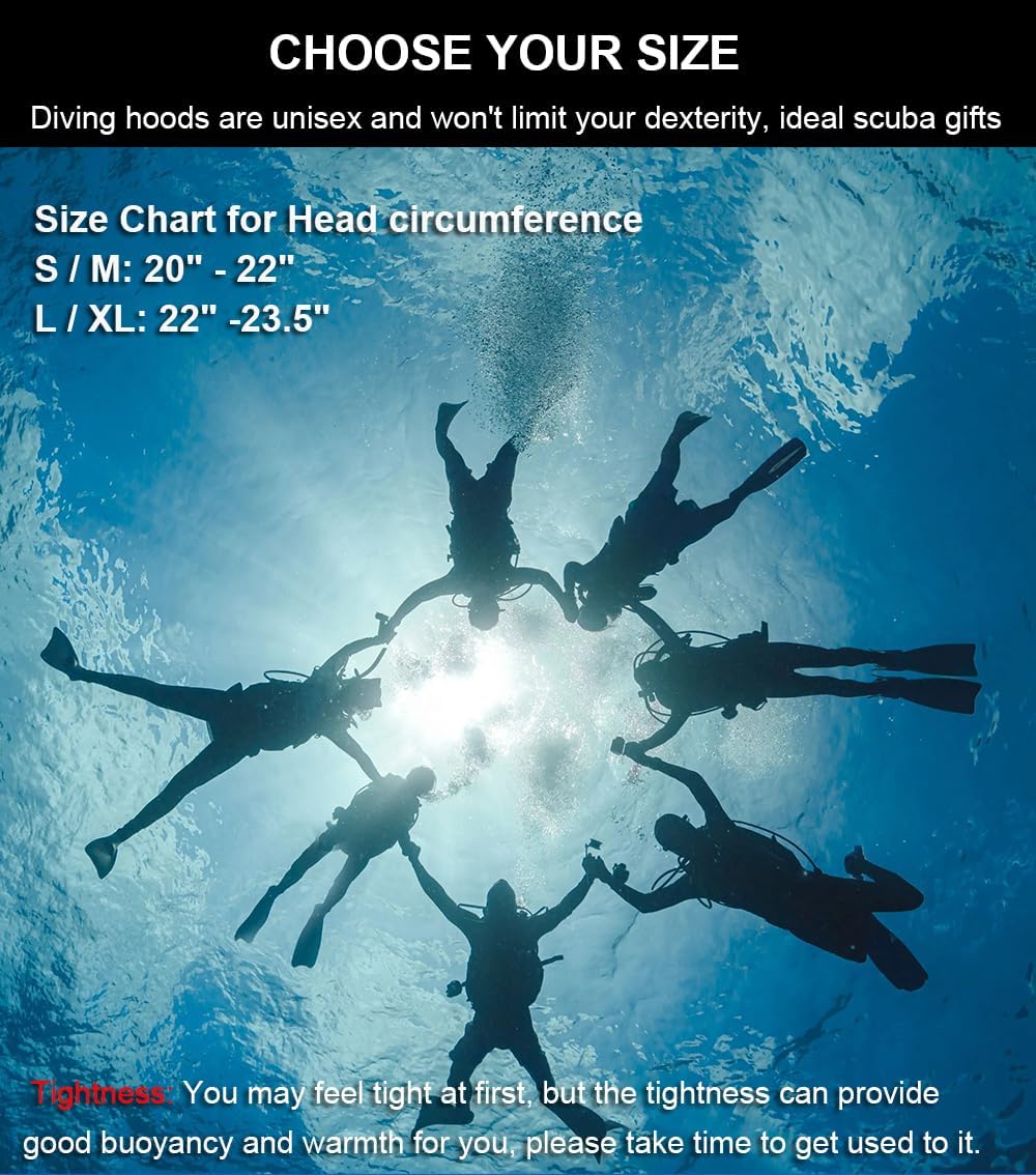 Diving caps for men and women, sun-protective diving caps, winter swimming warmers, diving caps