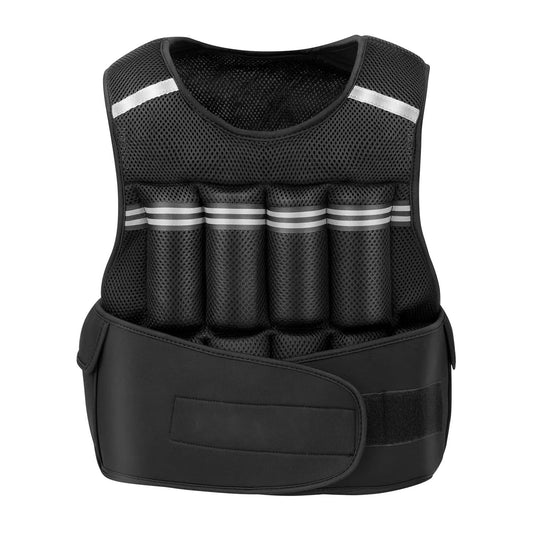 Adjustable weighted vest with reflective design for men and women, running vest for strength training and walking