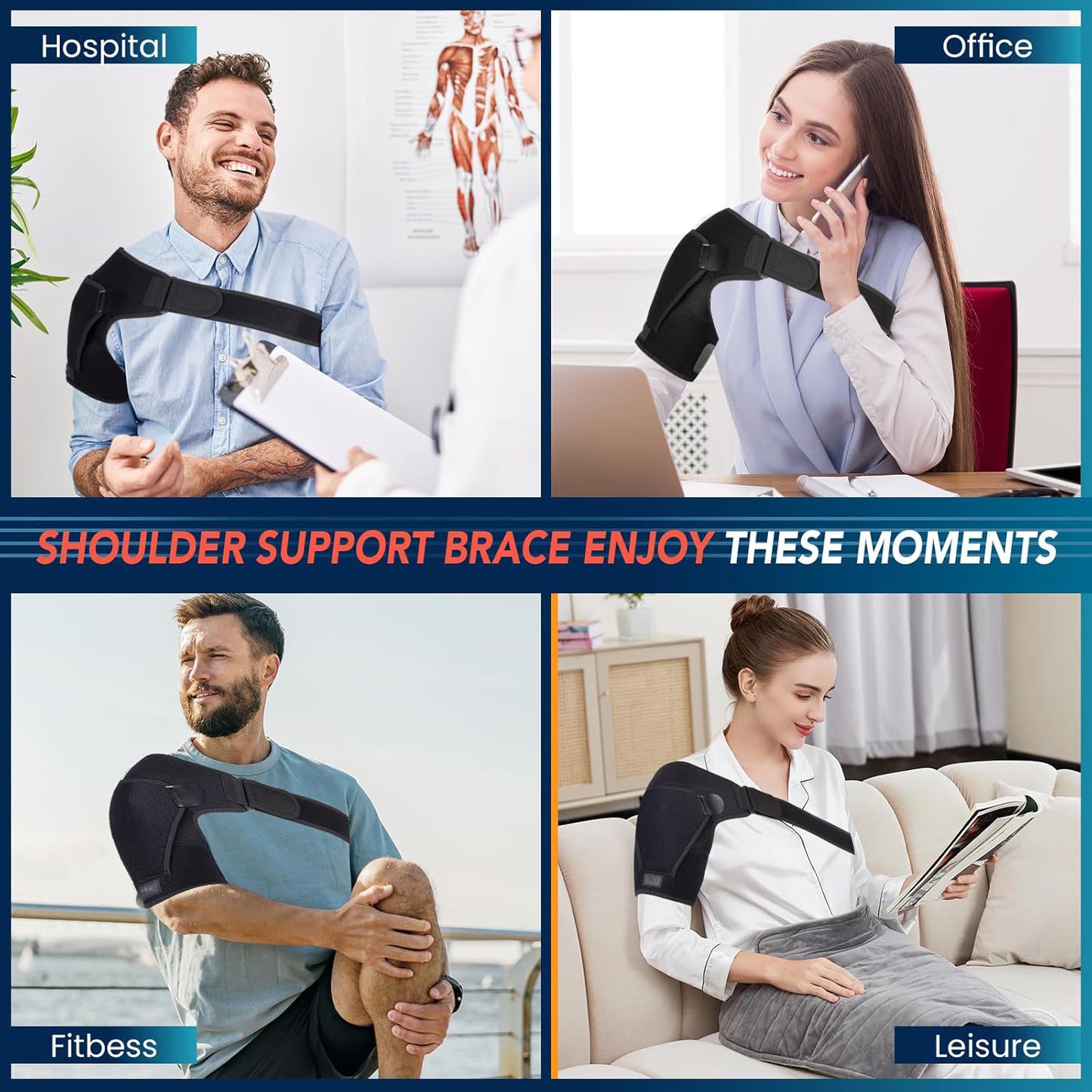 Shoulder support bracket chloroprene protective shoulder sports mat