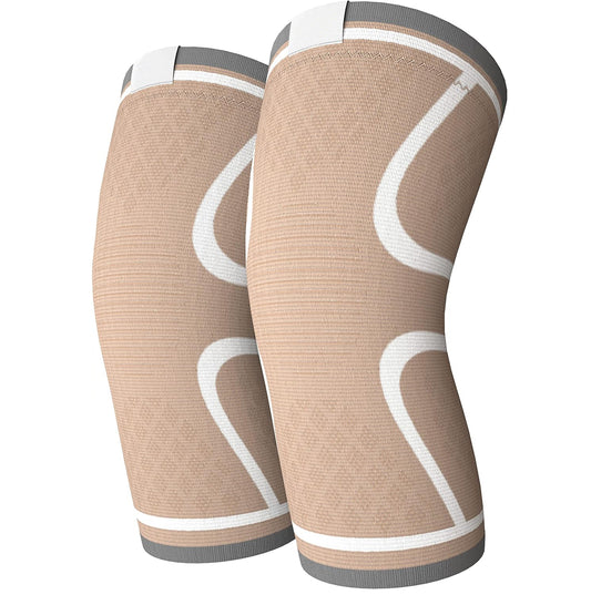 Customized elastic nylon sports support soft outdoor sports protector soccer basketball knee brace