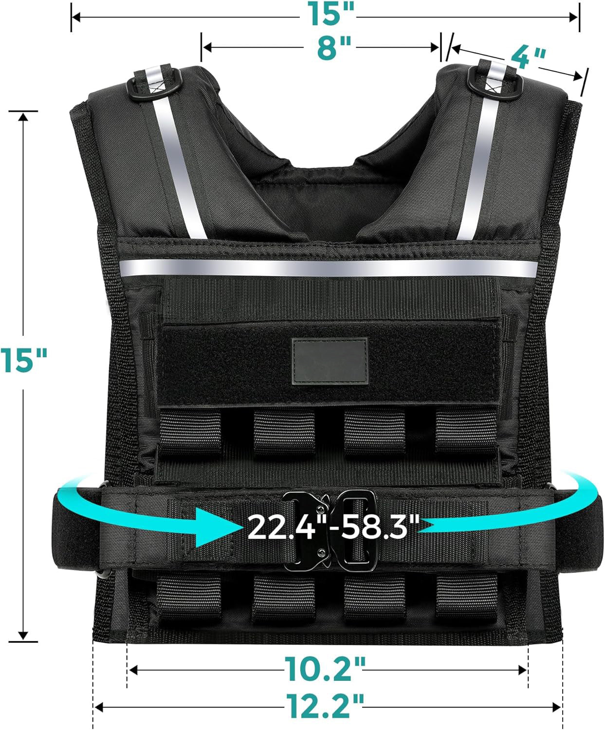 Weighted vest tactical bag for heavy sports training adjustable vest for men and women fitness wear running weightlifting vest