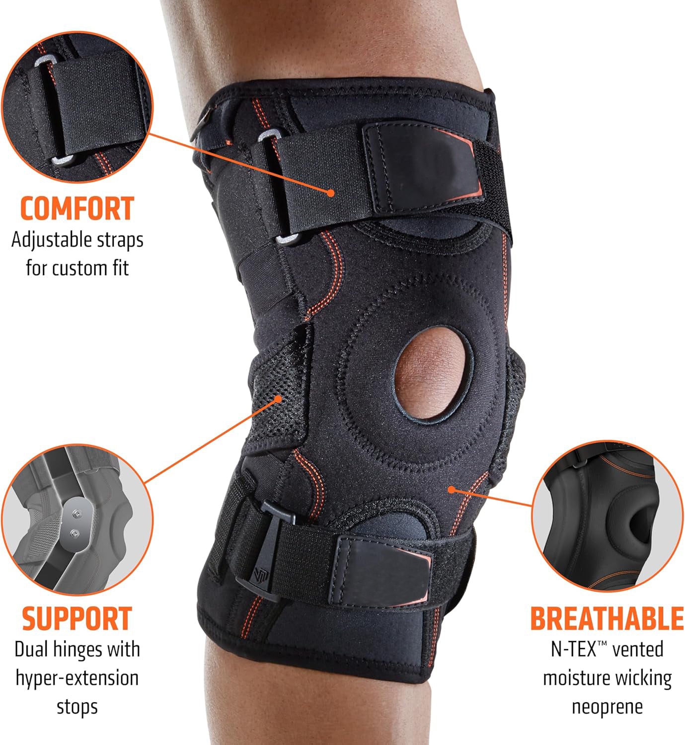 Chlorinated butyl rubber basketball protective support sleeve anti-sprain knee