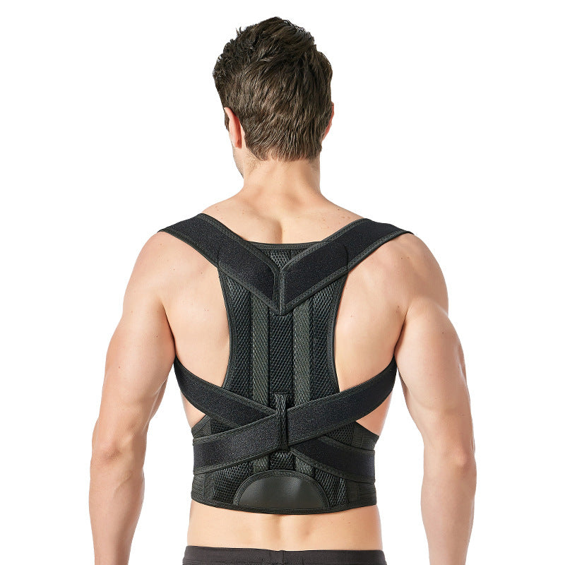 Breathable adjustable back support waist support back shoulder support posture corrector men's and women's vest belt