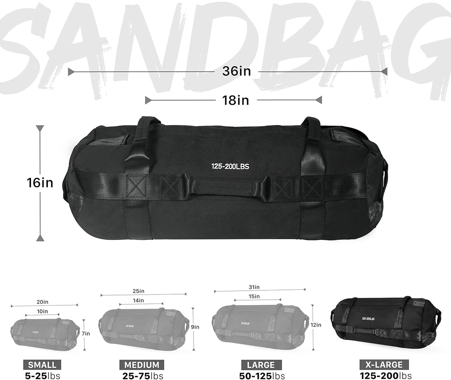 10 KG waterproof training sports sandbag adjustable weight fitness sandbag dynamic load exercise gym sandbag