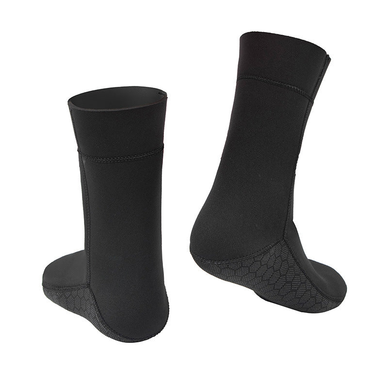 Full protection chloroprene beach swimming socks, anti-slip surf diving waterproof underwater water-resistant chloroprene surf shoes