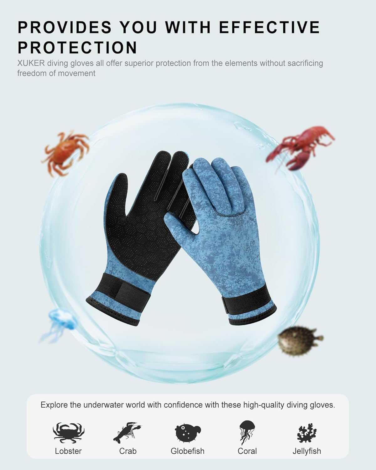 Customized logo waterproof elastic diving gloves 3mm chloroprene sailing snorkeling diving gloves