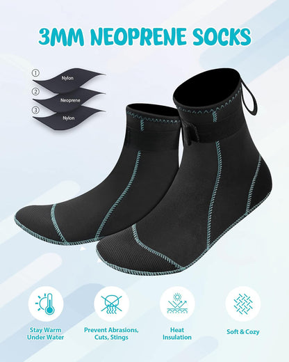 Outdoor beach soccer volleyball socks scuba diving neoprene diving socks for snorkeling free diving