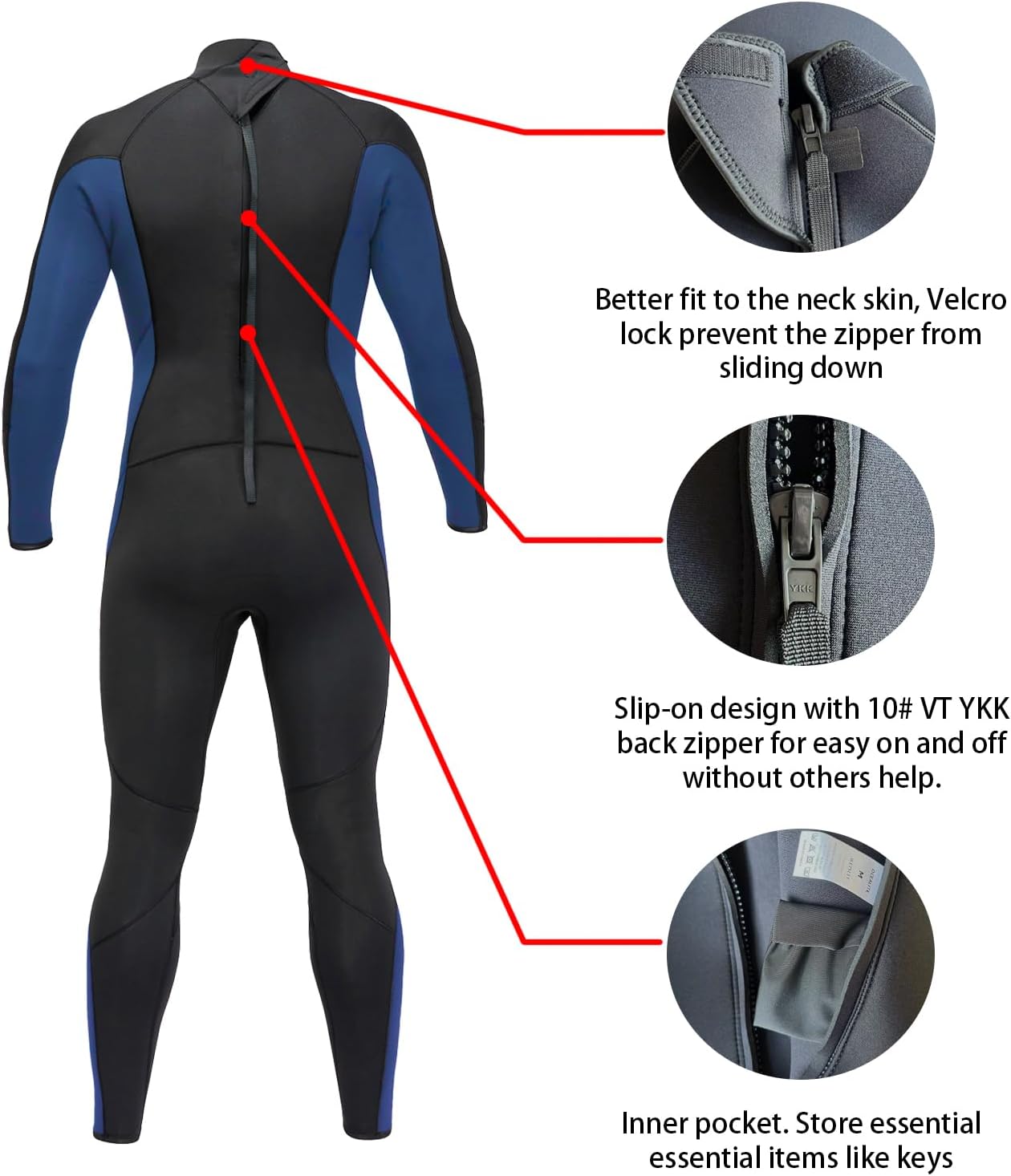 Surfing in a neoprene wetsuit