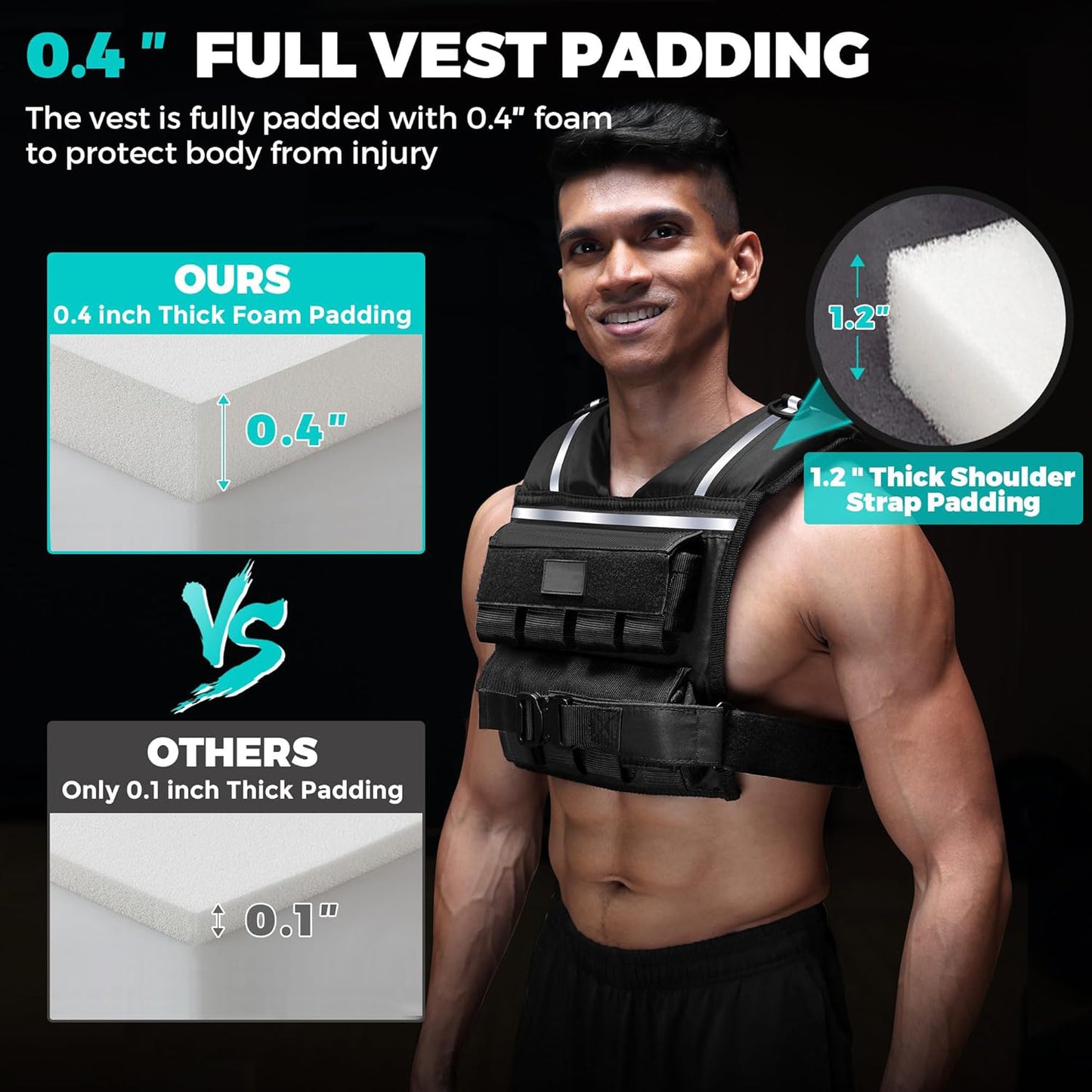 Weighted vest tactical bag for heavy sports training adjustable vest for men and women fitness wear running weightlifting vest