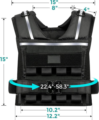 Weighted vest tactical bag for heavy sports training adjustable vest for men and women fitness wear running weightlifting vest