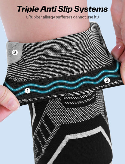 Customized knee support sleeve with multi-color nylon elastic brace for running fitness compression knee band side stabilizer