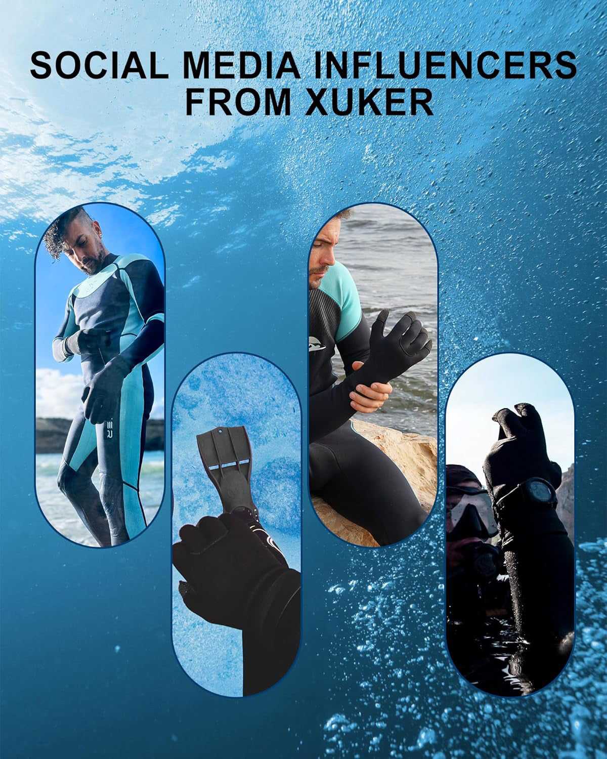Customized logo waterproof elastic diving gloves 3mm chloroprene sailing snorkeling diving gloves