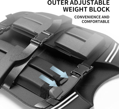 Fitness weightlifting vest running exercise walking boxing strength training home fitness equipment adjustable for men and women