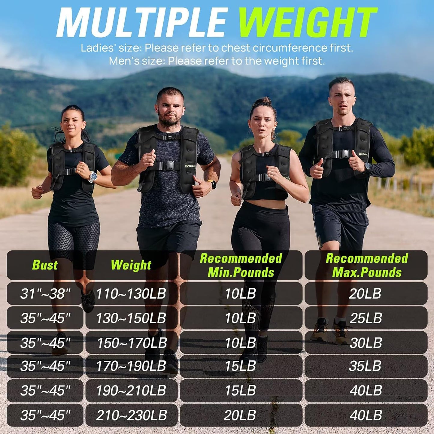 Weighted Vest Fitness weightlifting vest running exercise walking boxing strength