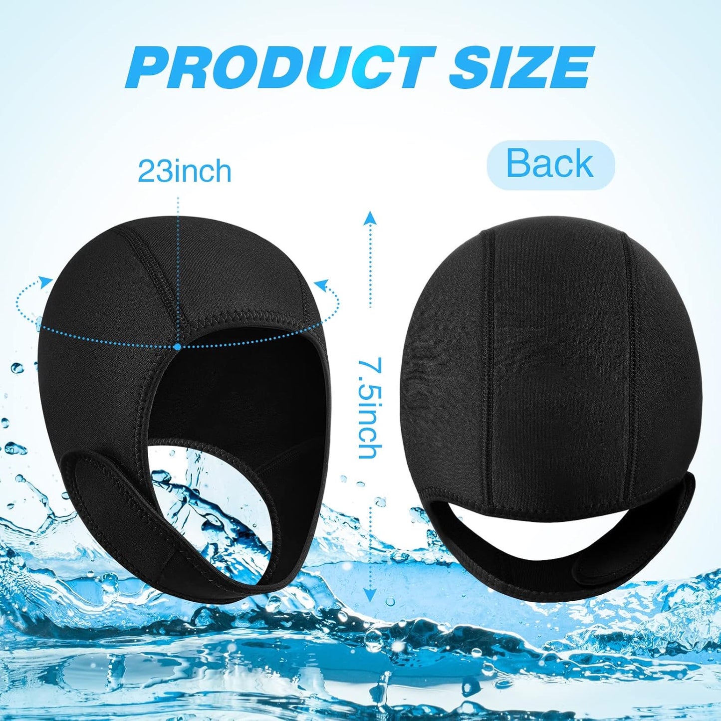 Customized 3mm surfing and diving swimming diving cap