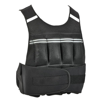 A high quality weighted vest for aerobic running and strength training in the gym