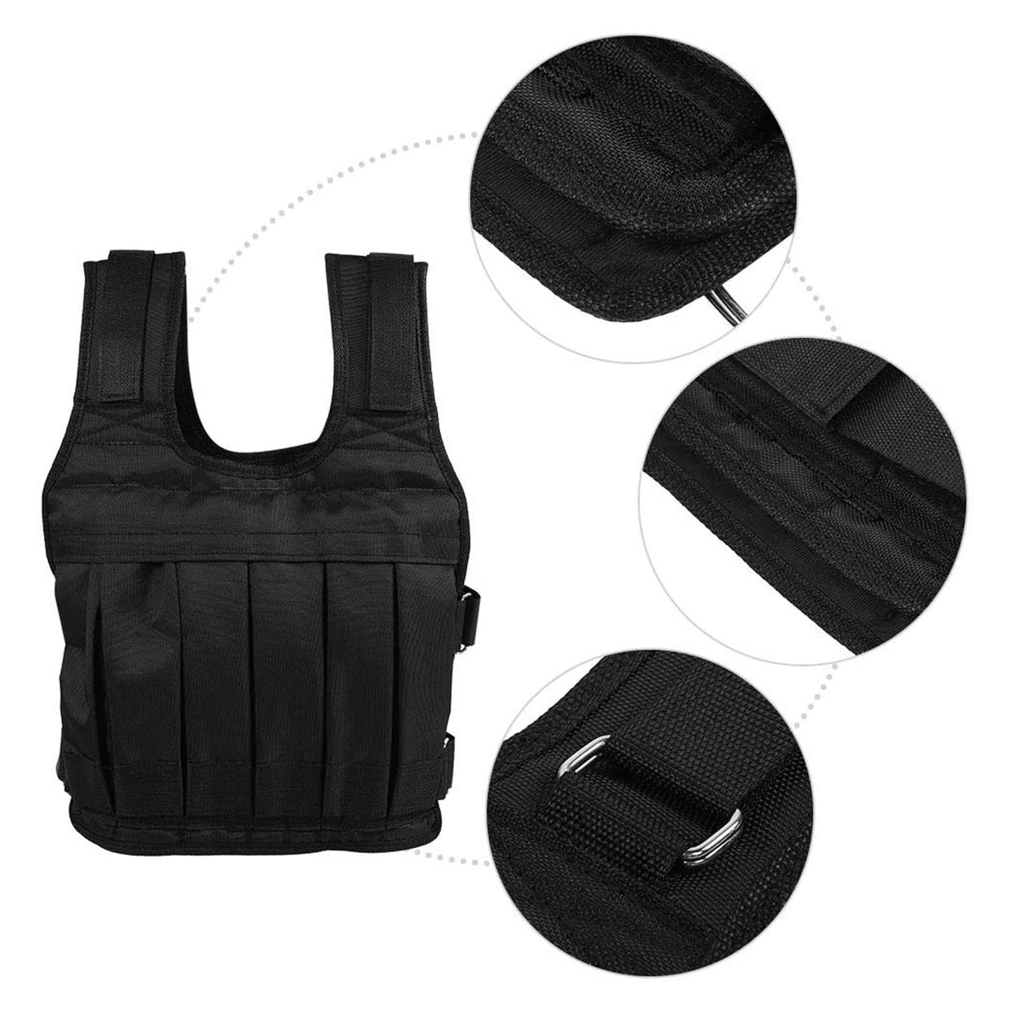 Professional weighted vest 8-20kg gym running fitness training weight loss