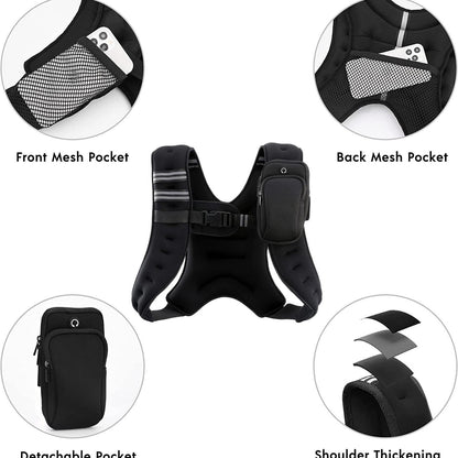 Customized Chloroprene Weight Training Belt (6/8/12/16/20/25/30 lbs)  iron Sand Running Fitness Training Belt