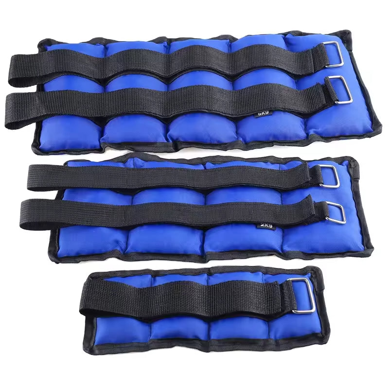 Adjustable leg, wrist and ankle weight fitness sandbag for gym walking and jogging