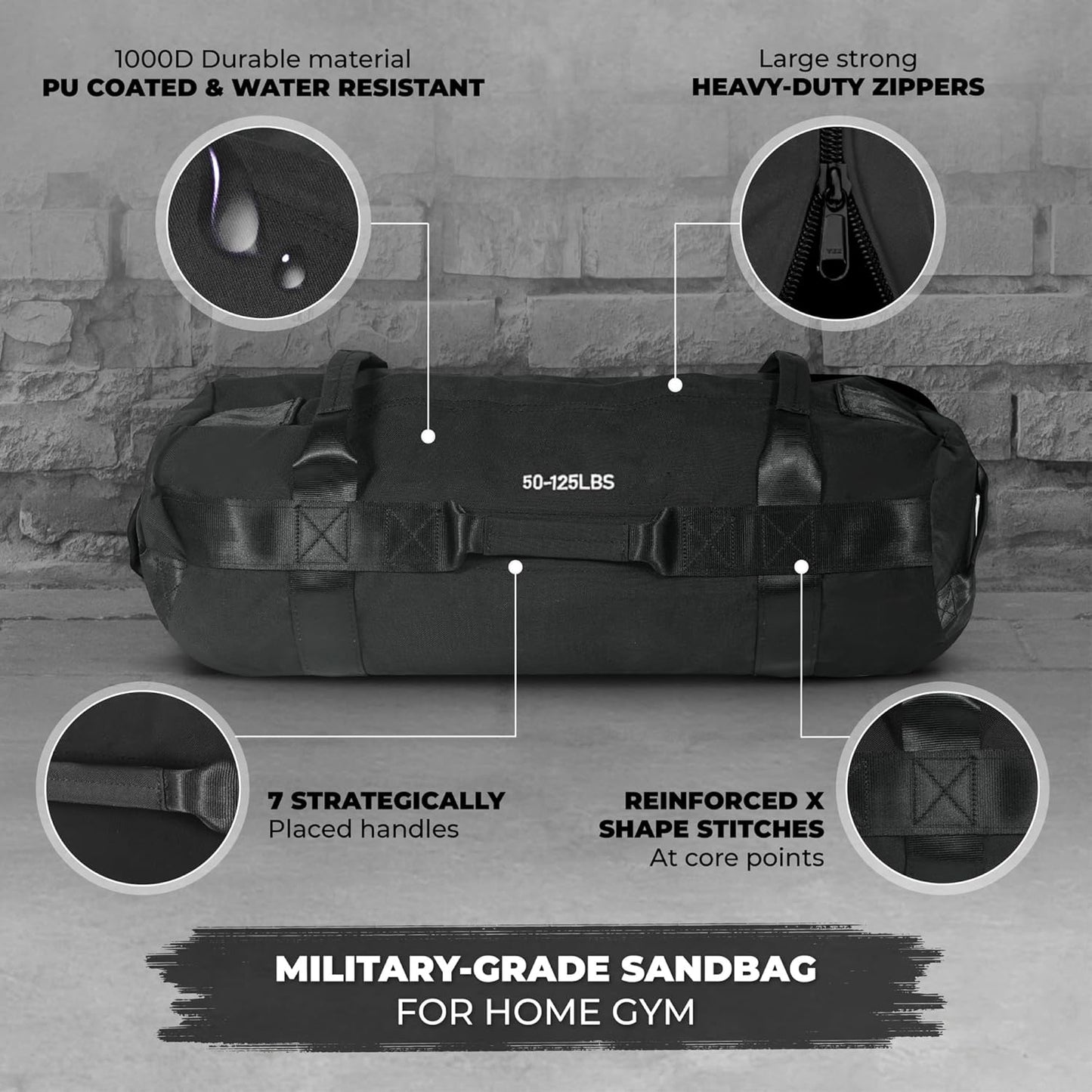 10 KG waterproof training sports sandbag adjustable weight fitness sandbag dynamic load exercise gym sandbag
