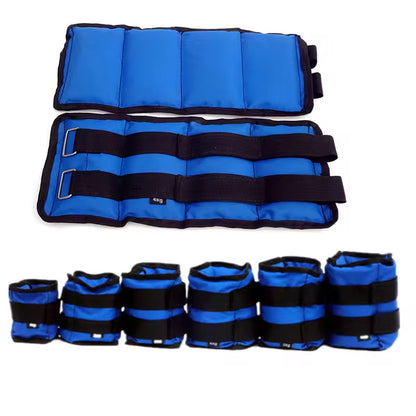 Adjustable leg, wrist and ankle weight fitness sandbag for gym walking and jogging